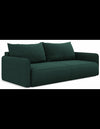 Nanea sovesofa i polyester B216 cm - Flaskegrøn