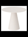 PINETO Rundt spisebord i MDF ø100 cm - Mat cashmere