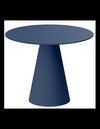 PINETO Rundt spisebord i MDF ø100 cm - Mat navy