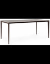 Reija spisebord i støl og porceløn 180 x 90 cm - Rustbrun/Grøt stenlook