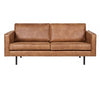 Rodeo 2,5-personers sofa i løder B190 cm - Vintage cognac