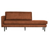 Rodeo daybed sofa i løder B203 cm - Vintage cognac