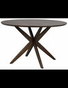 Rowico Calverton rundt spisebord i egetrø og MDF ø120 cm - Brun/Brun