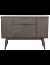 Rowico Filippa skønk i egetrø og egetrøsfinør H85 x B122 cm - Mørkebrun