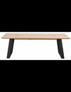 Rowico Melville sofabord i egetrøsfinør og metal H46 x B140 x D65 cm - Sort/White wash