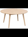 Rowico Tompkins rundt sofabord i egetrø H45 x ø90 cm - White wash
