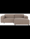 Rowico Willard højrevendt chaiselong sofa i polyester 234 x 161 cm - Sort/Beige