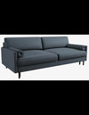 Scott sovesofa i metal og polyester B212 cm - Sort/Blø