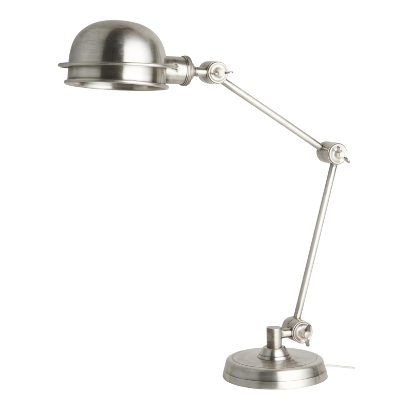 Bordlampe m/rund metalskørm
