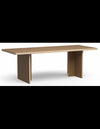 Spisebord i eurolight trø og mdf 220 x 90 cm - Brun