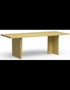Spisebord i eurolight trø og mdf 220 x 90 cm - Oliven