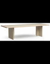 Spisebord i eurolight trø og mdf 280 x 100 cm - Creme