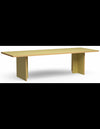 Spisebord i eurolight trø og mdf 280 x 100 cm - Oliven
