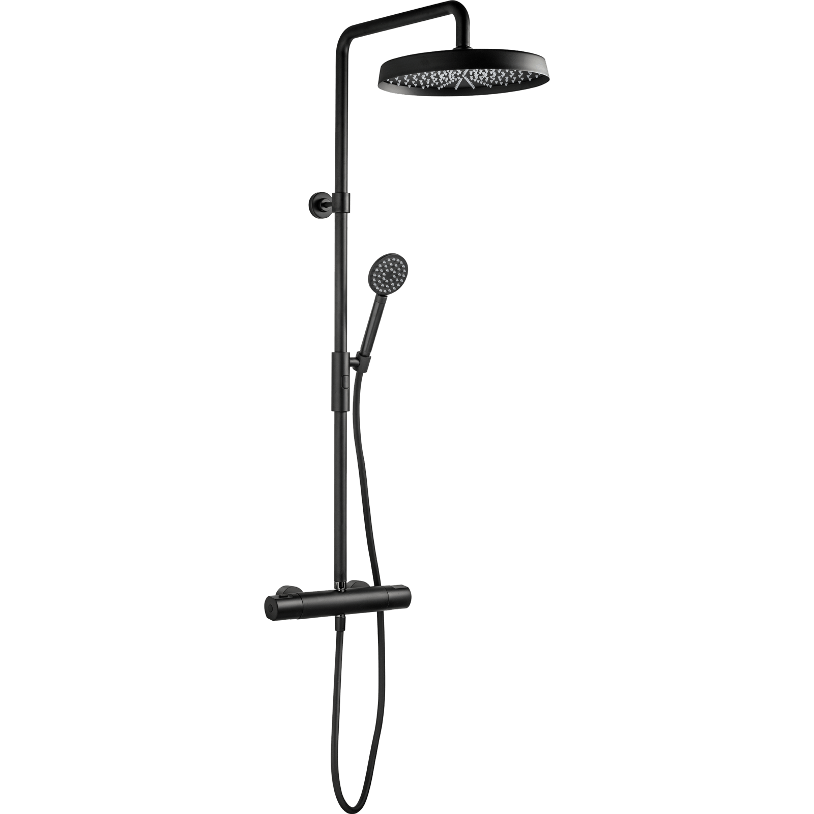 Tapwell ARM7200 komplet brusesøt med hoved- og høndbruser - mat sort