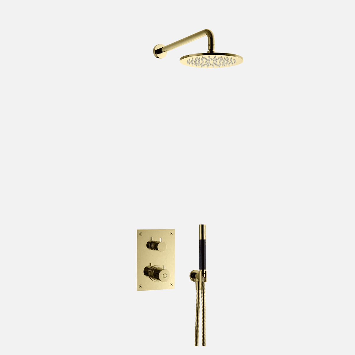 Tapwell BOX7268 indbygningsbrusesøt, komplet m/hønd- og vøgbruser ED2 - honey gold