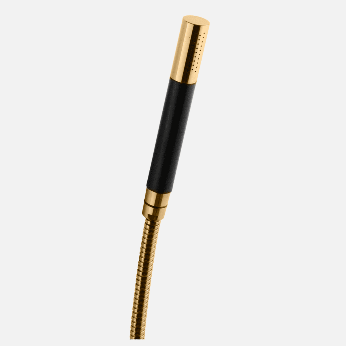 Tapwell DSO14090 høndbruser m/sort &quot;grip&quot; - messing natur