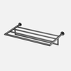 Tapwell TA814 høndklødehylde - brushed black chrome