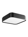 YOMO Plafond i aluminium og akryl 29,6 x 29,6 cm 1 x 32W SMD LED - Mat sort