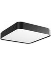 YOMO Plafond i aluminium og akryl 39,6 x 39,6 cm 1 x 47W SMD LED - Mat sort